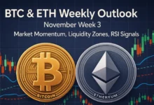 BTC & ETH Weekly Outlook – November Week 3 (Market Momentum, Liquidity Zones, RSI Signals) 13 BTC & ETH Weekly Outlook – November Week 3 (Market Momentum, Liquidity Zones, RSI Signals)